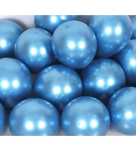 Balão Latex Cor Metálica-azul