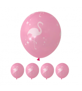 Conj. 10 Balões Latex Flamingo