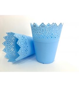 Conjunto 2 Vasos Decorativos Azuis