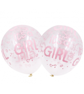 5 Balões Its a Girl