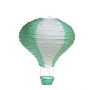 Balão Ar Quente de Papel Verde-Água